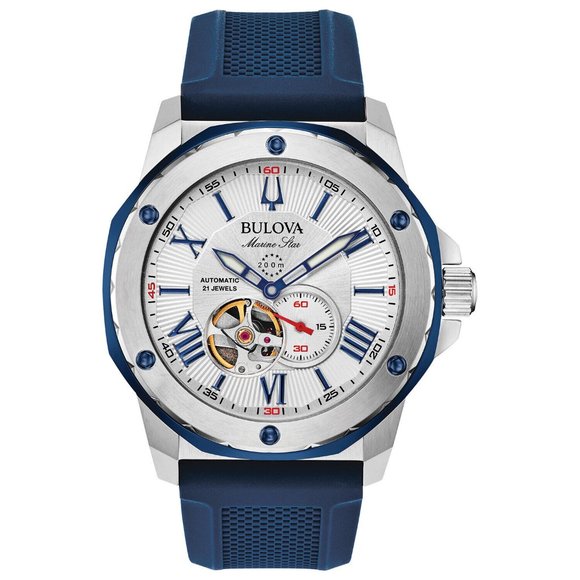 Bulova Men's Automatic Marine Star Watch! New - Picture 1 of 4